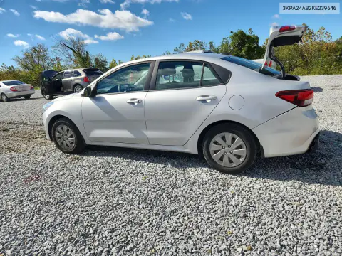 2019 Kia Rio S VIN 3KPA24AB2KE239646 фото 2