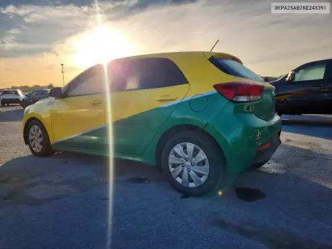 2019 Kia Rio S VIN 3KPA25AB7KE243391 фото 2