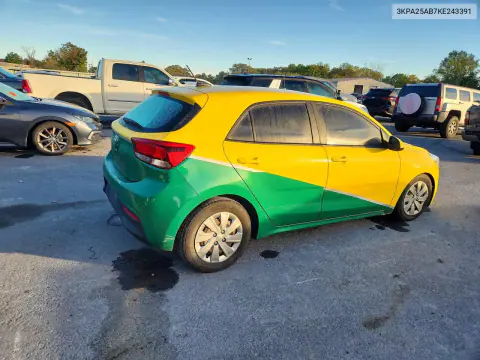 2019 Kia Rio S VIN 3KPA25AB7KE243391 фото 3