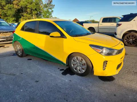 2019 Kia Rio S VIN 3KPA25AB7KE243391 фото 4
