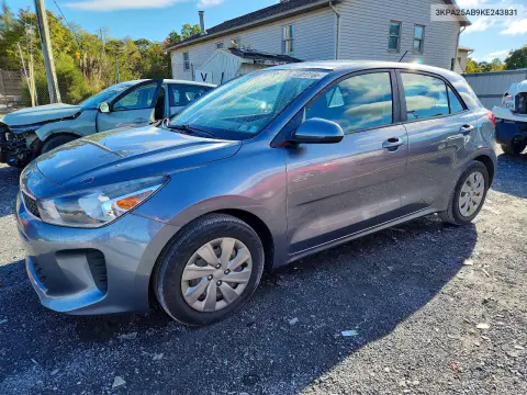 3KPA25AB9KE243831 — 2019 Kia Rio, Сторона, фото до ремонта