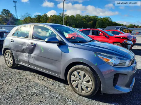 2019 Kia Rio S VIN 3KPA25AB9KE243831 фото 4