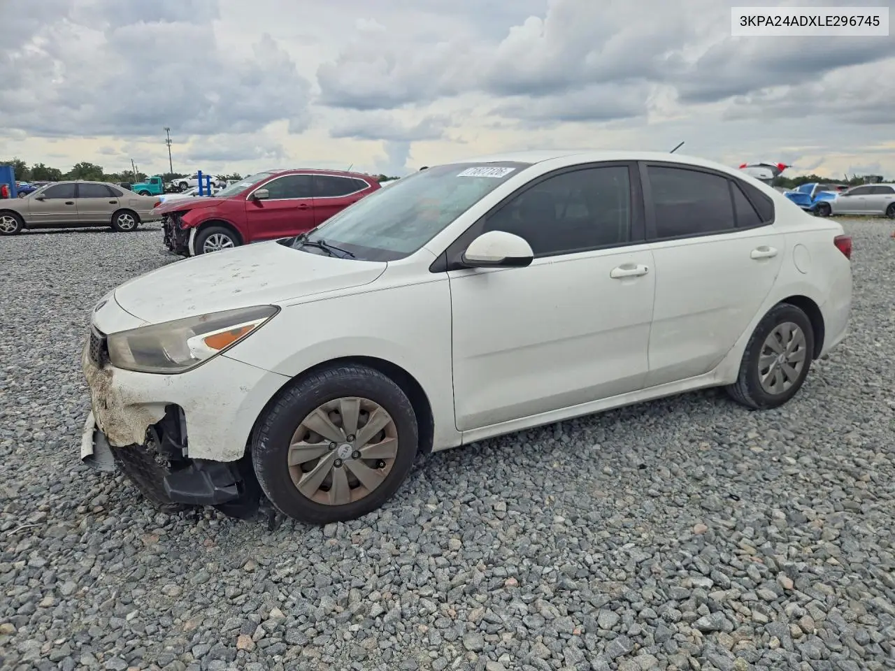 2020 Kia Rio Lx VIN 3KPA24ADXLE296745 фото 1