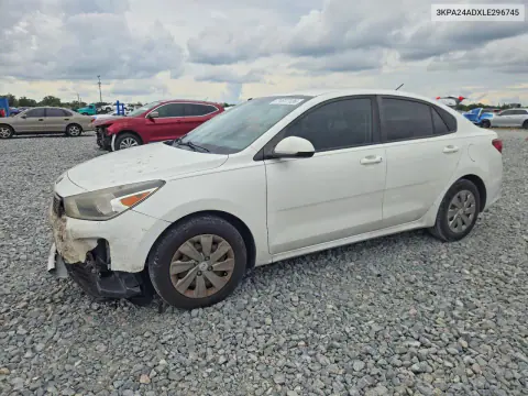 3KPA24ADXLE296745 — 2020 Kia Rio, Передняя часть, фото до ремонта