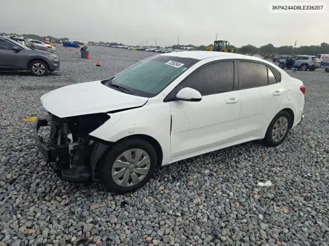 3KPA24AD8LE336207 — 2020 Kia Rio, Передняя часть, фото до ремонта