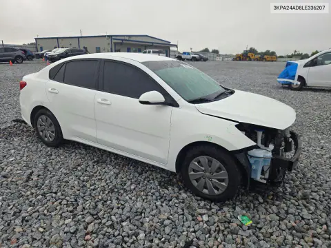 2020 Kia Rio S VIN 3KPA24AD8LE336207 фото 4