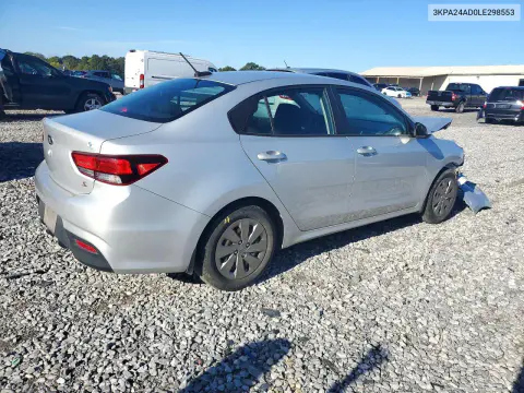 2020 Kia Rio S VIN 3KPA24AD0LE298553 фото 3