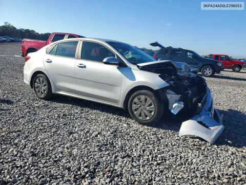 2020 Kia Rio S VIN 3KPA24AD0LE298553 фото 4