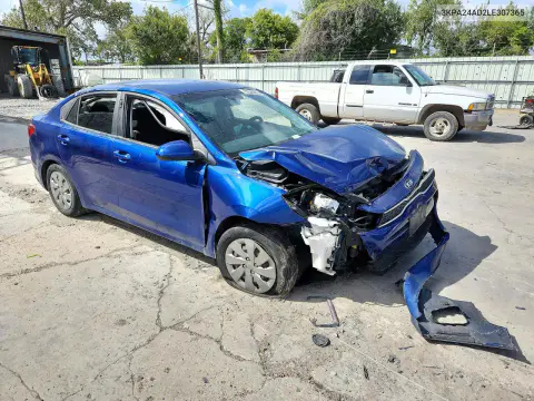 2020 Kia Rio S VIN 3KPA24AD2LE307365 фото 4
