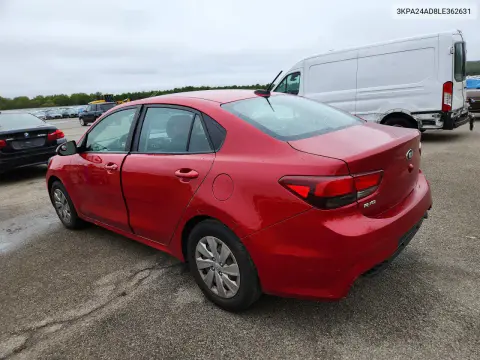 2020 Kia Rio S VIN 3KPA24AD8LE362631 фото 2