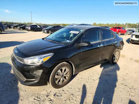 2022 Kia Rio S VIN 3KPA24AD9NE506772 фото 1