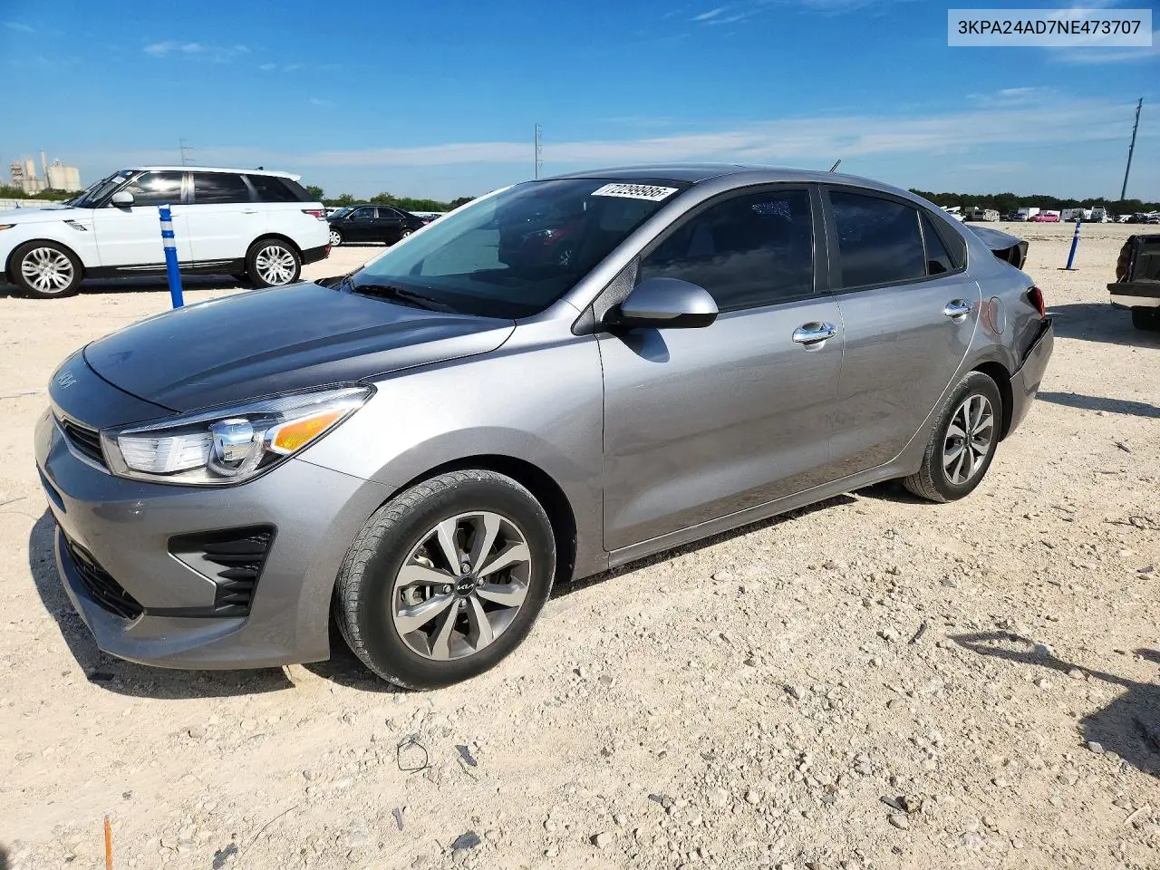 2022 Kia Rio S VIN 3KPA24AD7NE473707 фото 1
