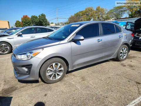 3KPA24AD6PE627648 — 2023 Kia Rio, Задняя часть, фото до ремонта