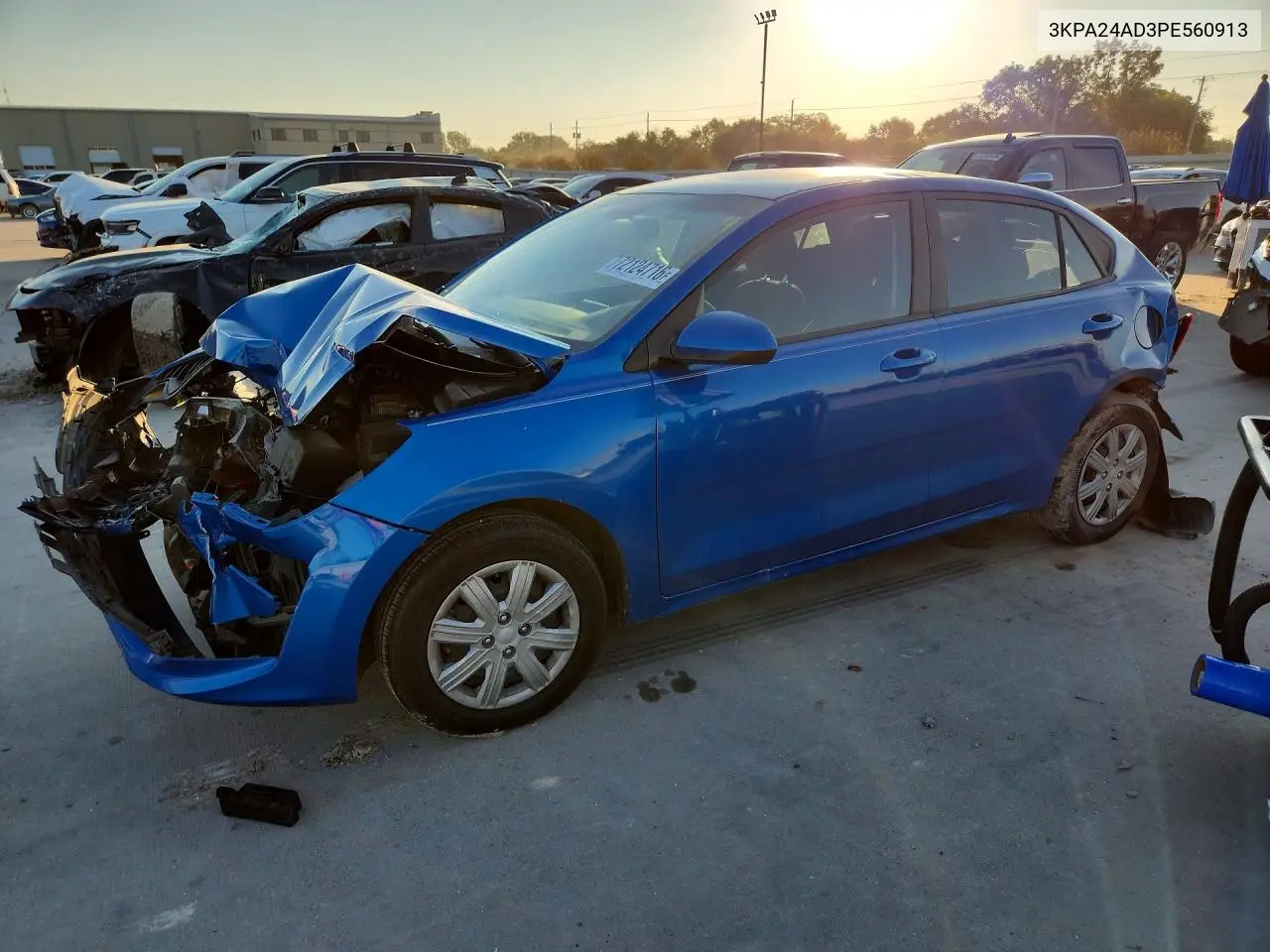 2023 Kia Rio S VIN 3KPA24AD3PE560913 фото 1
