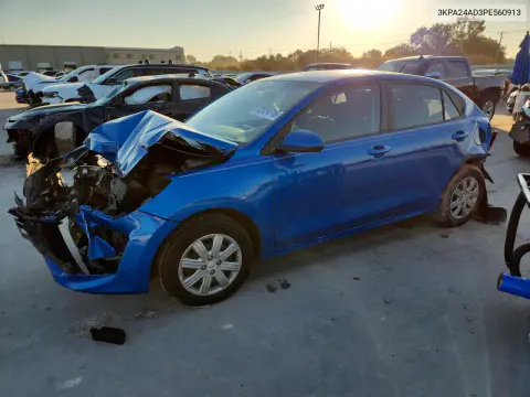 3KPA24AD3PE560913 — 2023 Kia Rio, Передняя часть, фото до ремонта