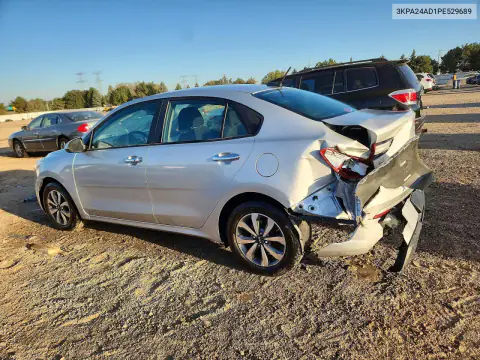 3KPA24AD1PE529689 — 2023 Kia Rio, фото 2 с аукциона Copart, Задняя часть