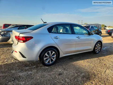 3KPA24AD1PE529689 — 2023 Kia Rio, фото 3 с аукциона Copart, Задняя часть