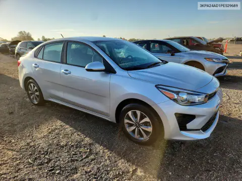 3KPA24AD1PE529689 — 2023 Kia Rio, фото 4 с аукциона Copart, Задняя часть