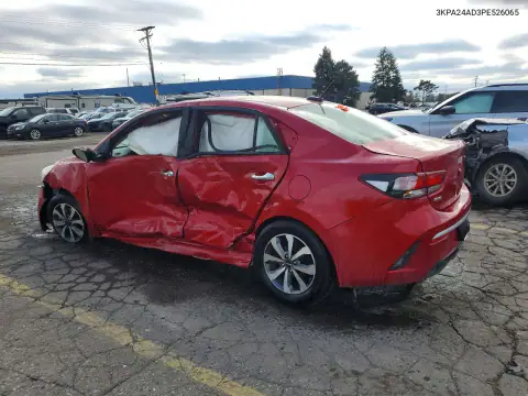3KPA24AD3PE526065 — 2023 Kia Rio, фото 2 с аукциона Copart, Боковая часть