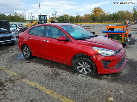 3KPA24AD3PE526065 — 2023 Kia Rio, фото 4 с аукциона Copart, Боковая часть