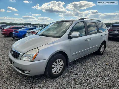 KNDMG4C76E6565077 — 2014 Kia Sedona, Задняя часть, фото до ремонта