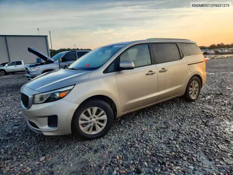 KNDMB5C12F6021273 — 2015 Kia Sedona, Передняя часть, фото до ремонта