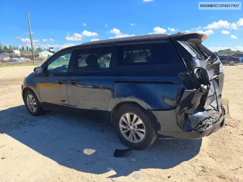 KNDMB5C13F6017927 — 2015 Kia Sedona, фото 2 с аукциона Copart, Задняя часть
