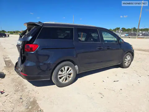 KNDMB5C13F6017927 — 2015 Kia Sedona, фото 3 с аукциона Copart, Задняя часть