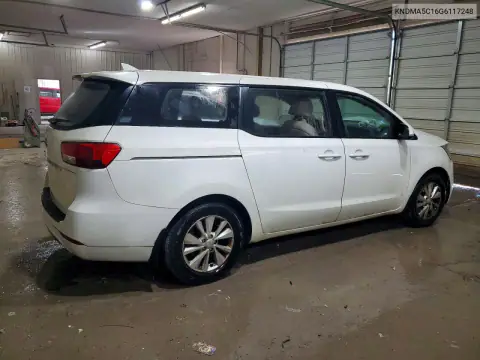KNDMA5C16G6117248 — 2016 Kia Sedona, фото 3 с аукциона Copart, Передняя часть