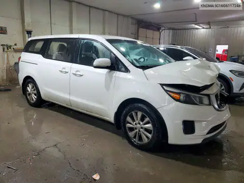 KNDMA5C16G6117248 — 2016 Kia Sedona, фото 4 с аукциона Copart, Передняя часть