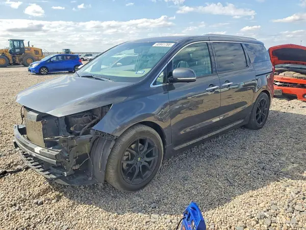 KNDME5C15J6379659 — 2018 Kia Sedona, Передняя часть (Front End), фото до ремонта