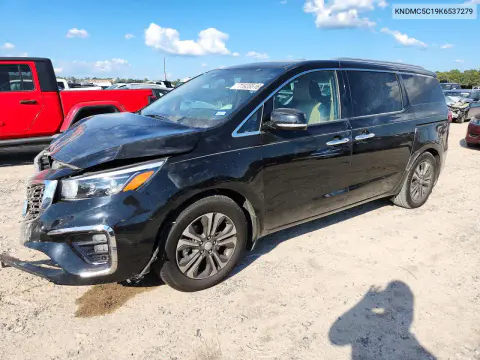 KNDMC5C19K6537279 — 2019 Kia Sedona, Передняя часть, фото до ремонта