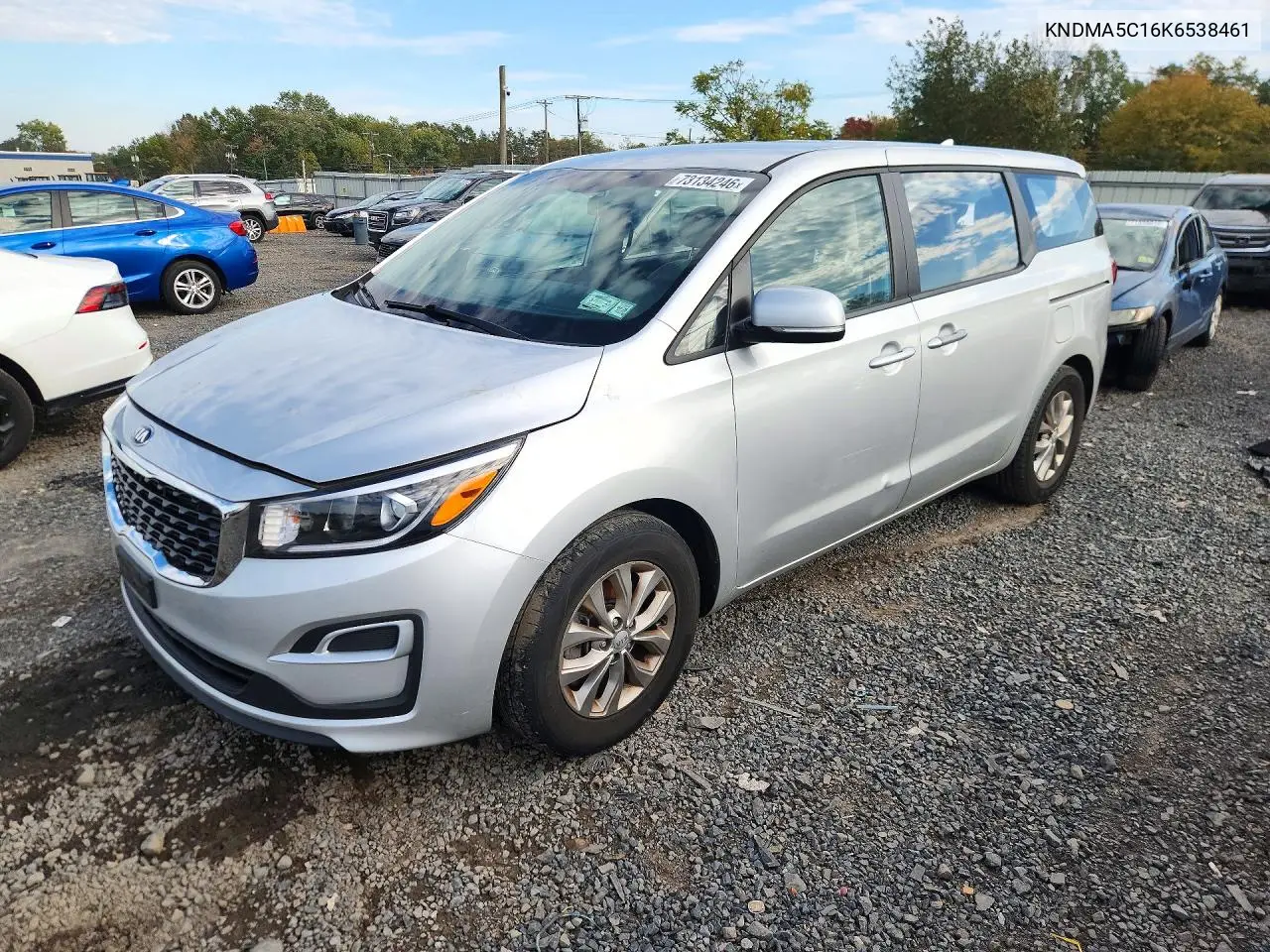 KNDMA5C16K6538461 Kia Sedona 2019 — повреждение Механические повреждения, фото до ремонта