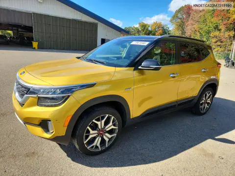 KNDETCA23M7215190 — 2021 Kia Seltos, Задняя часть, фото до ремонта