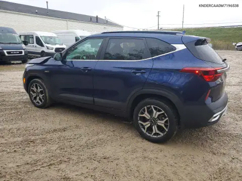 KNDERCAA0M7196538 — 2021 Kia Seltos, фото 2 с аукциона Copart, Передняя часть