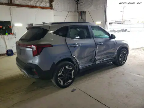 KNDETCA79R7513567 — 2024 Kia Seltos, фото 3 с аукциона Copart, Боковая часть