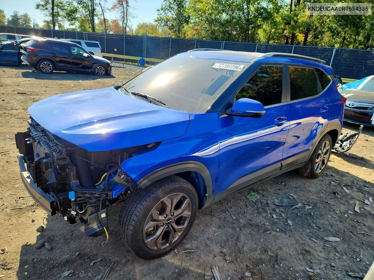 KNDEUCAA0R7634335 Kia Seltos 2024 — повреждение Передняя часть, фото до ремонта