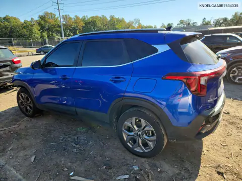 KNDEUCAA0R7634335 — 2024 Kia Seltos, фото 2 с аукциона Copart, Передняя часть