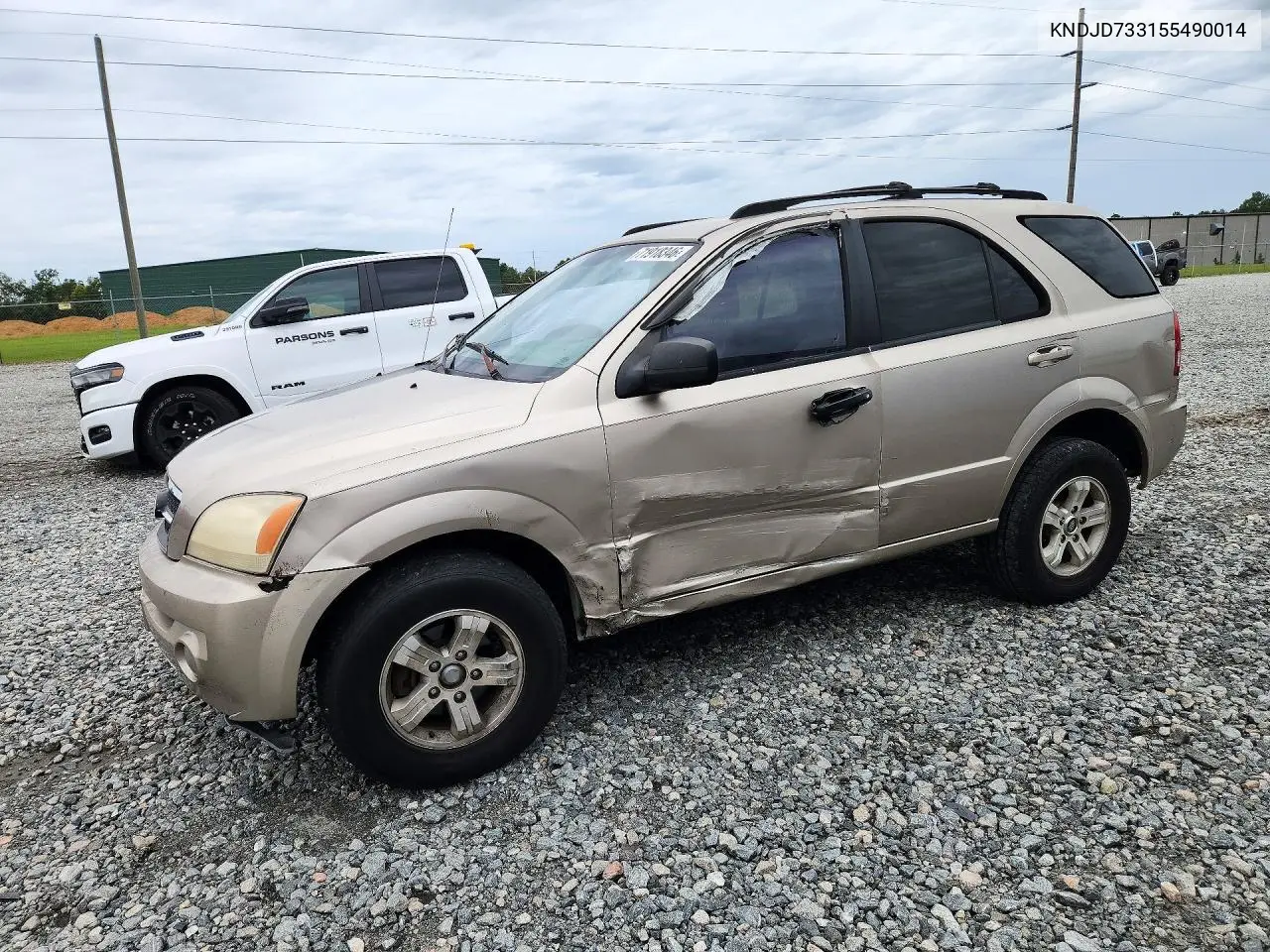2005 Kia Sorento Lx VIN KNDJD733155490014 фото 1