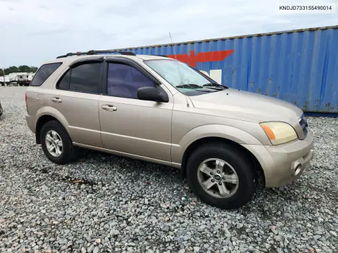 2005 Kia Sorento Lx VIN KNDJD733155490014 фото 4