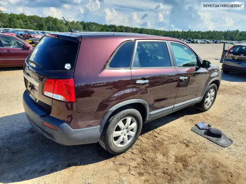2011 Kia Sorento Lx VIN 5XYKT3A1XBG187057 фото 3
