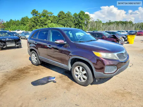 2011 Kia Sorento Lx VIN 5XYKT3A1XBG187057 фото 4