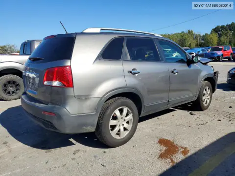 2011 Kia Sorento Lx VIN 5XYKT4A18BG080014 фото 3