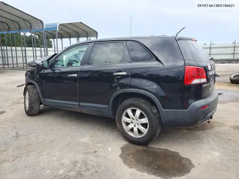 2011 Kia Sorento Lx VIN 5XYKT4A13BG186631 фото 2