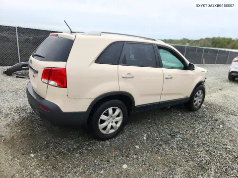 2011 Kia Sorento Lx VIN 5XYKTDA2XBG150007 фото 3
