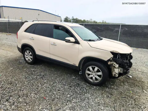 2011 Kia Sorento Lx VIN 5XYKTDA2XBG150007 фото 4