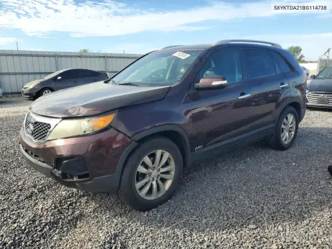 5XYKTDA21BG114738 — 2011 Kia Sorento, Передняя часть, фото до ремонта