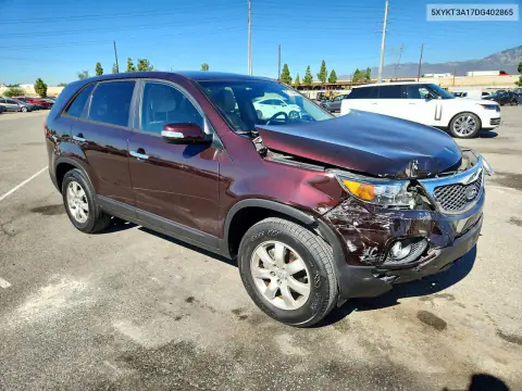 2013 Kia Sorento Lx VIN 5XYKT3A17DG402865 фото 4