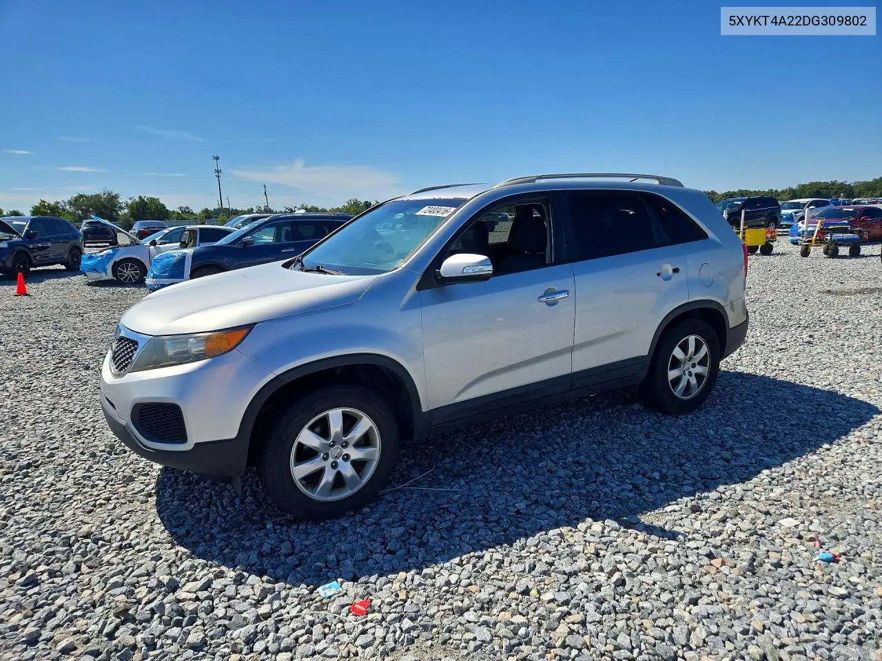 2013 Kia Sorento Lx VIN 5XYKT4A22DG309802 фото 1