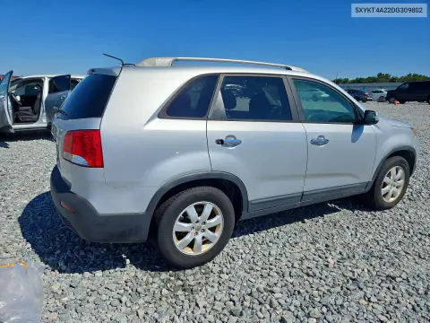 2013 Kia Sorento Lx VIN 5XYKT4A22DG309802 фото 3